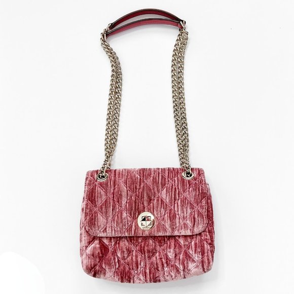 kate spade Handbags - EUC Kate Spade New York Natalia Crushed Velvet Small Flap Crossbody